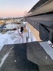 Udskiftning af nyt tag under vinterforhold.